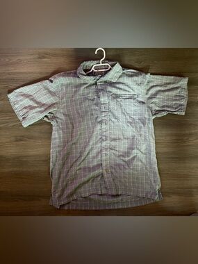 Columbia Men's Short Sleeve Columbia Plaid Button-Down Shirt -